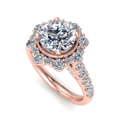 Angelina Halo Engagement Ring