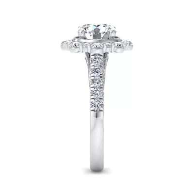 Angelina Halo Engagement Ring