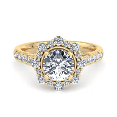 Angelina Halo Engagement Ring