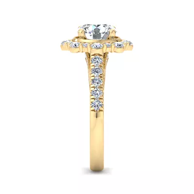 Angelina Halo Engagement Ring