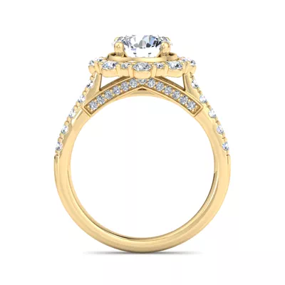 Angelina Halo Engagement Ring