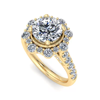 Angelina Halo Engagement Ring