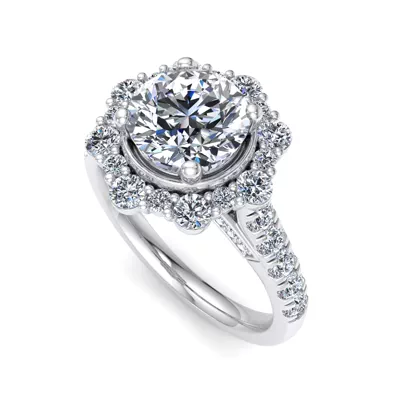 Angelina Halo Engagement Ring