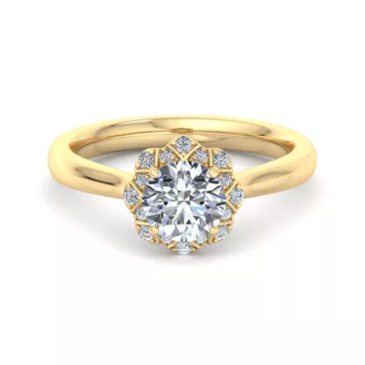 Harley Halo Engagement Ring