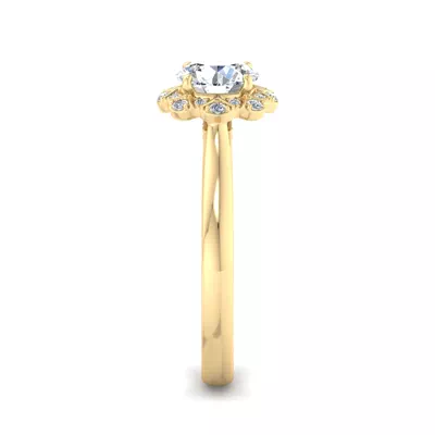 Harley Halo Engagement Ring