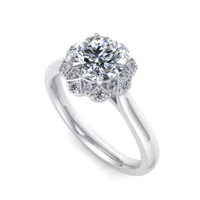Harley Halo Engagement Ring