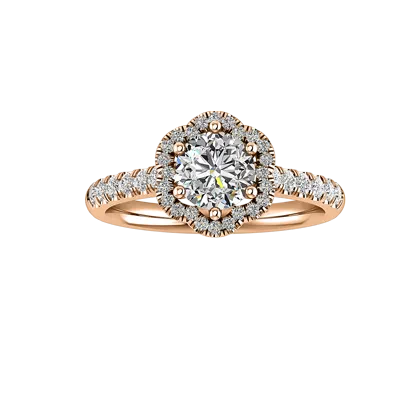 Cali Halo Engagement Ring