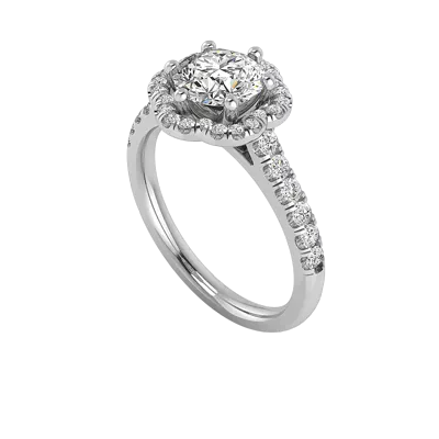 Cali Halo Engagement Ring