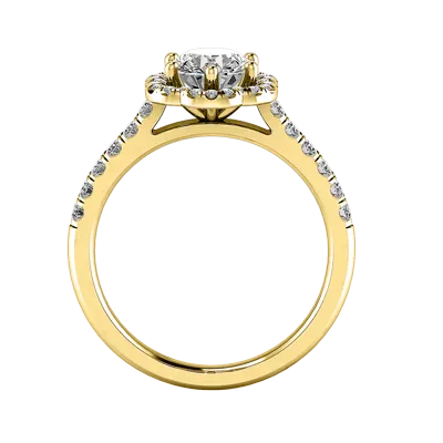 Cali Halo Engagement Ring