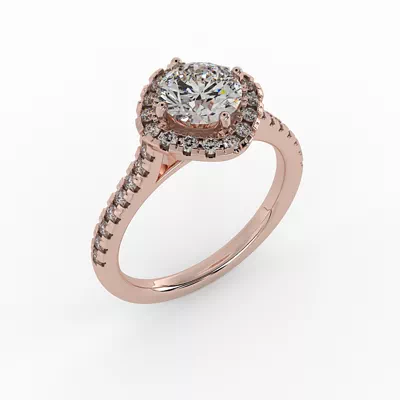Maggie Halo Engagement Ring