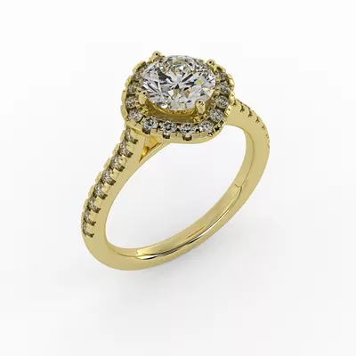 Maggie Halo Engagement Ring