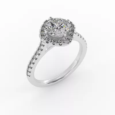 Maggie Halo Engagement Ring