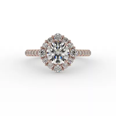 Hayden Halo Engagement Ring