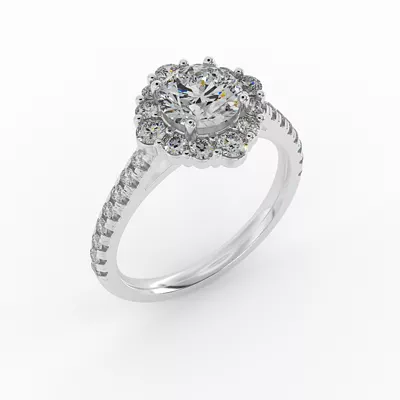 Hayden Halo Engagement Ring