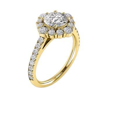 Hayden Halo Engagement Ring