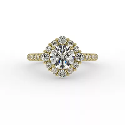 Hayden Halo Engagement Ring