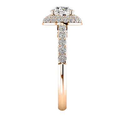 Leia Double Halo Engagement Ring