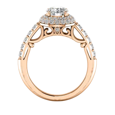 Leia Double Halo Engagement Ring