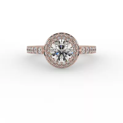 Leia Double Halo Engagement Ring