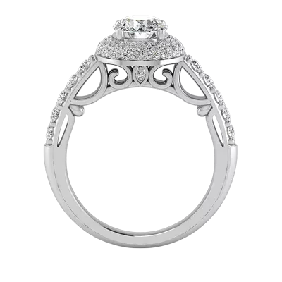 Leia Double Halo Engagement Ring