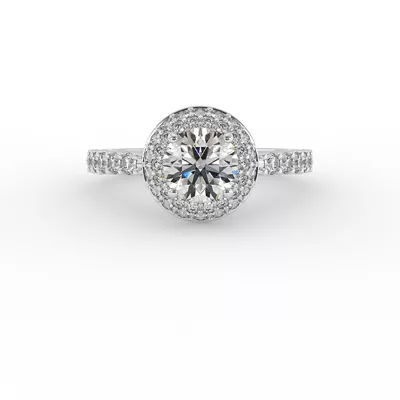 Leia Double Halo Engagement Ring