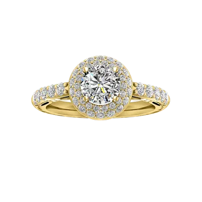 Leia Double Halo Engagement Ring