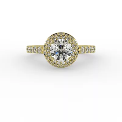 Leia Double Halo Engagement Ring