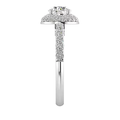 Leia Double Halo Engagement Ring