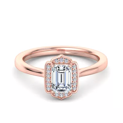 Lennon Halo Engagement Ring