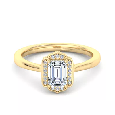 Lennon Halo Engagement Ring