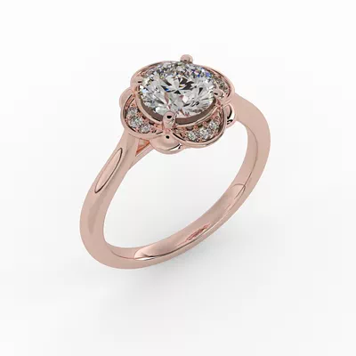 Mariah Halo Engagement Ring