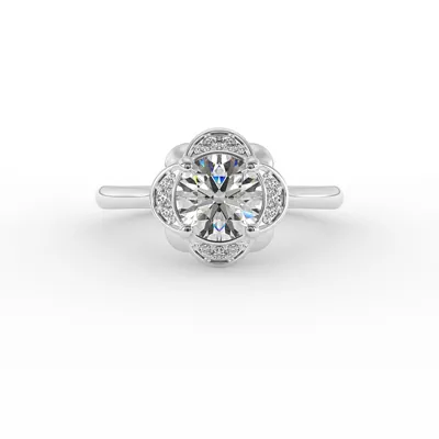 Mariah Halo Engagement Ring