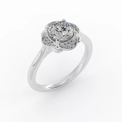 Mariah Halo Engagement Ring