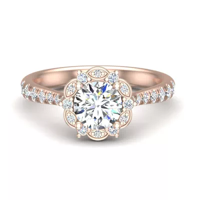Oaklynn Halo Engagement Ring