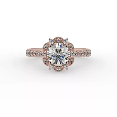 Oaklynn Halo Engagement Ring