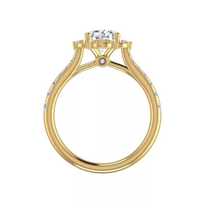 Oaklynn Halo Engagement Ring