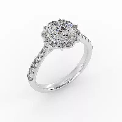 Oaklynn Halo Engagement Ring