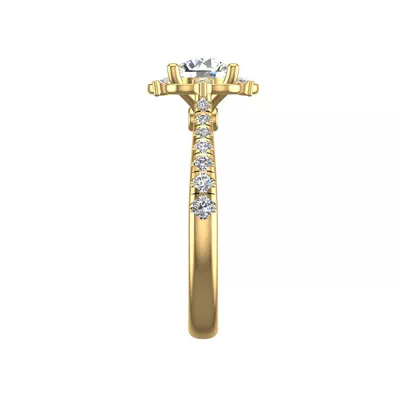 Oaklynn Halo Engagement Ring