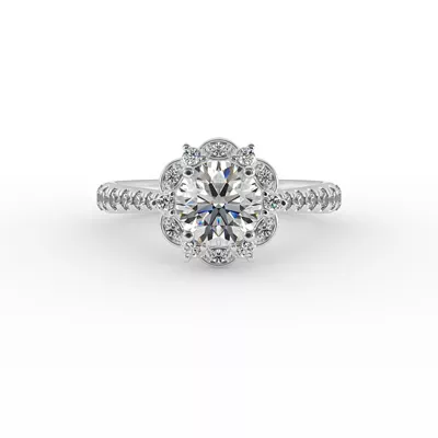 Oaklynn Halo Engagement Ring