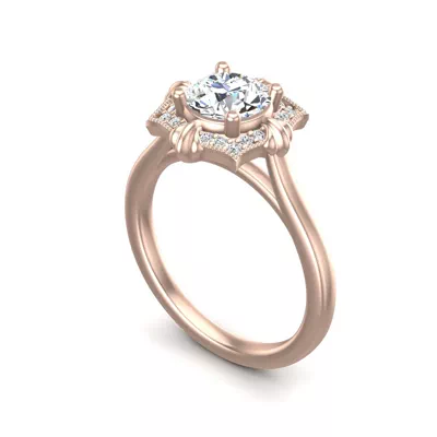 Kiara Halo Engagement Ring