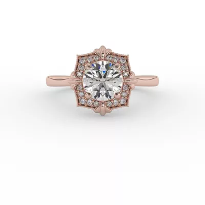 Kiara Halo Engagement Ring