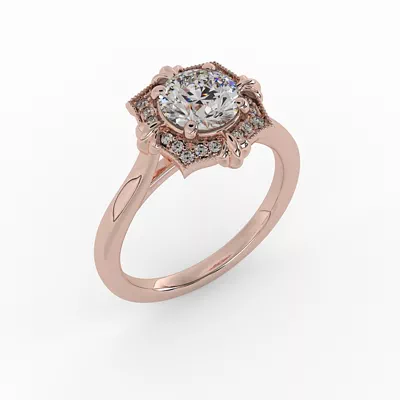 Kiara Halo Engagement Ring