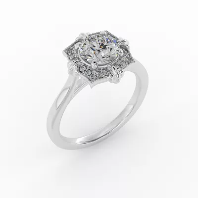 Kiara Halo Engagement Ring
