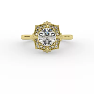 Kiara Halo Engagement Ring
