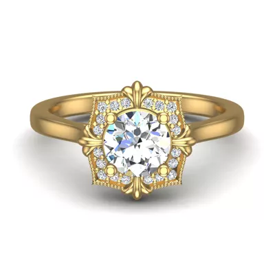 Kiara Halo Engagement Ring