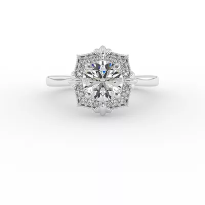 Kiara Halo Engagement Ring