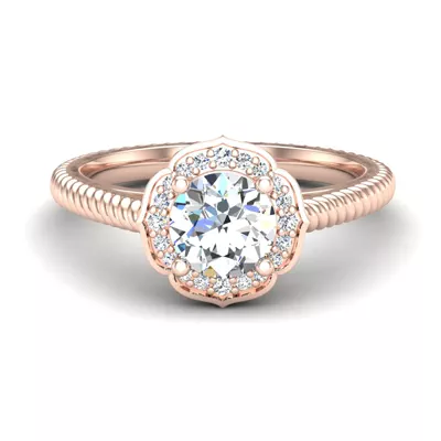 Alexis Halo Engagement Ring