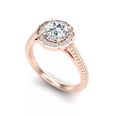 Alexis Halo Engagement Ring