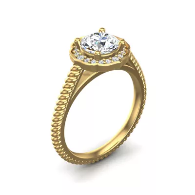 Alexis Halo Engagement Ring