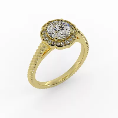 Alexis Halo Engagement Ring